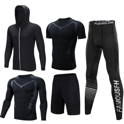 Adultes Pantalon d'entraînement serré Séchage rapide Costume de sport imprimé Sportswear courir collants