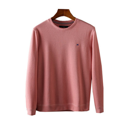 Vêtement à col rond pour homme brodé à col rond Terry Pullover sans doublure et fabrication