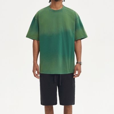 100% coton Unisexe T-shirt de base surdimensionné T-shirt de base pour hommes Casual Loose Wash Solid
