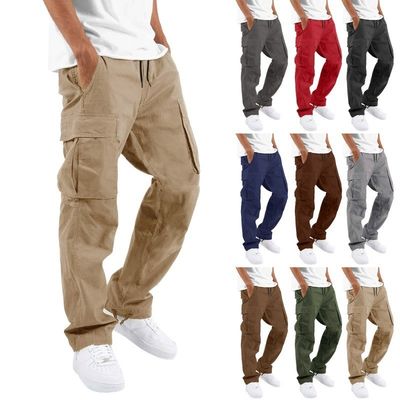 Autres Laver du coton pur Cargo masculin Kurta Pantalons formels pour la randonnée tactique par XMAMLON