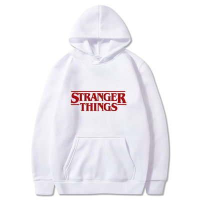 400 GSM T-shirt à capuche en tricot bleu pour homme pull-over en coton sans doublure et respirant
