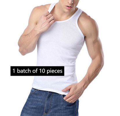 Veste de fitness respirante pour hommes sans manches réservoir pour vêtements de sport avec impression numérique