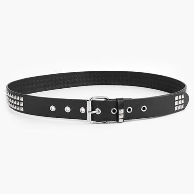 Ceinture occidentale unisexe avec style ordinaire largeur 2-4 cm Fer boucle Rivet Punk Design