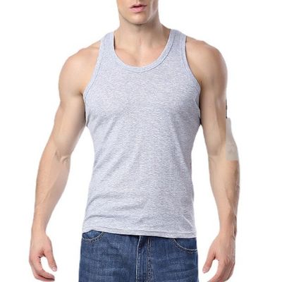 Veste de fitness respirante pour hommes sans manches réservoir pour vêtements de sport avec impression numérique