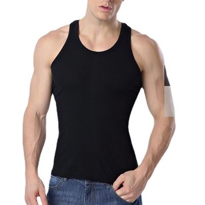 Veste de fitness respirante pour hommes sans manches réservoir pour vêtements de sport avec impression numérique