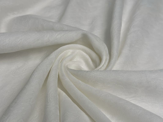 Tissu sur mesure pour les vêtements de cachemire de laine peignée textile polyester acétate satin jacquard