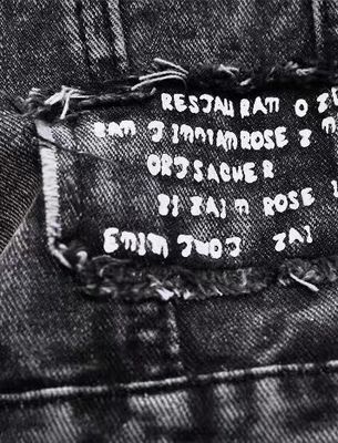 Vêtements en denim pour hommes en plein air Vêtements à poitrine simple avec mélange polyester/denim