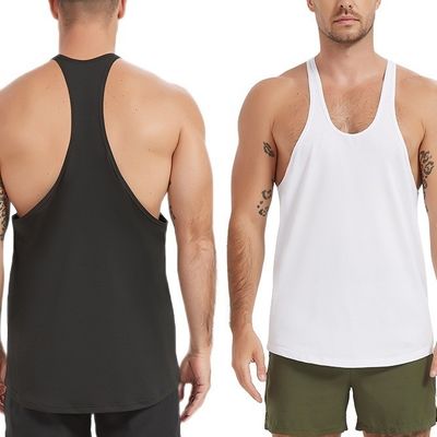 XMAMLON T-shirt de gym personnalisé gilets pour hommes T-shirt graphique sans manches T-shirt en coton
