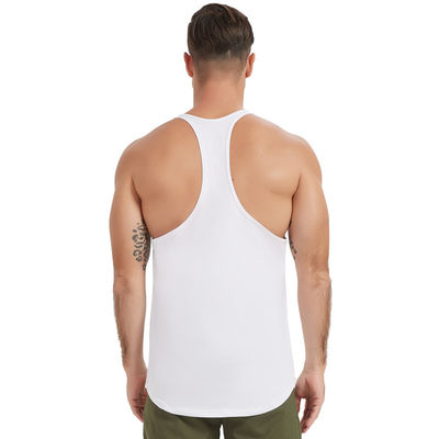 XMAMLON T-shirt de gym personnalisé gilets pour hommes T-shirt graphique sans manches T-shirt en coton