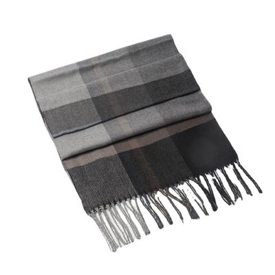 Équipe de football Fans écharpe Jacquard personnalisée écharpe hivernée tricotée avec motif à carreaux