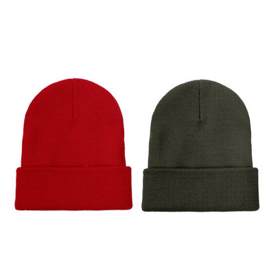 Embroiderie de logo sur mesure Unisexe Acrylique Tricot Bouclier Chapeau chaud hiver Tricot Chapeaux bonnet pour SKI