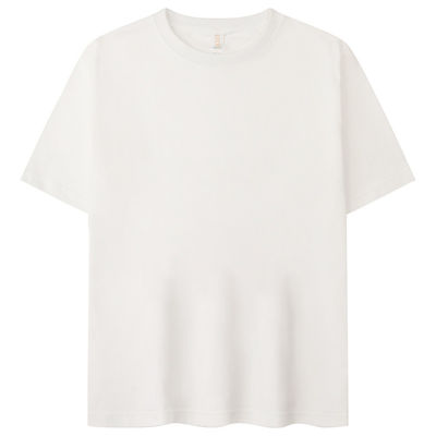 T-shirt bleu clair T-shirt beige simple à sécher rapidement pour l' imprimerie Anti-rides été