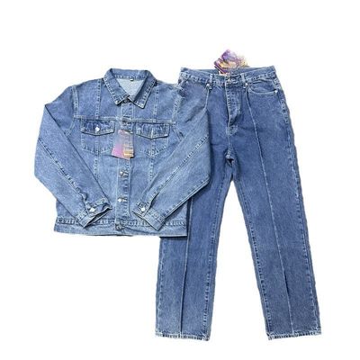 Maillot de sport surdimensionné pour hommes Maillot de sport sur mesure Casual 2 pièces avec tissu denim