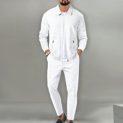 Ensemble de maillots de sport pour hommes Fitness Sport Jogger Jacket fermeture à glissière Ensemble de deux pièces