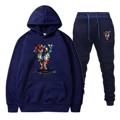 Améliorez votre look hivernal avec notre pull sur mesure ensemble de sweat pour hommes avec capuchon