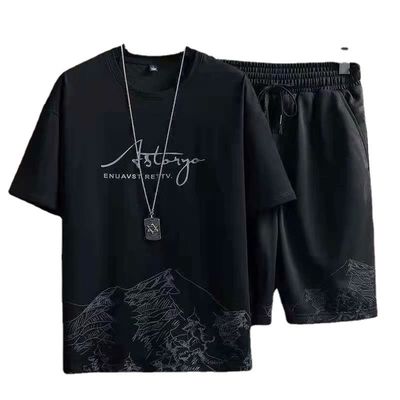 T-shirt stylé sans effort pour hommes Costume d'été décontracté avec short à séchage rapide
