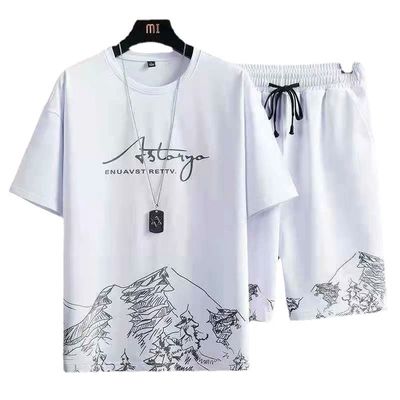 T-shirt stylé sans effort pour hommes Costume d'été décontracté avec short à séchage rapide