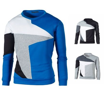 Pull-over à manches longues confortable résistant au vent Pull-over en laine pour la mode décontractée masculine