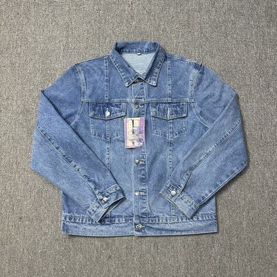 Couleur personnalisée Bloc de coupe-vent Jeux pour hommes en denim respirant pour l'impression par transfert de chaleur