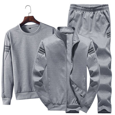 Sports Style Jacket fermeture à glissière pour hommes T-shirt et coureurs Three Piece Track Suit pour les sports