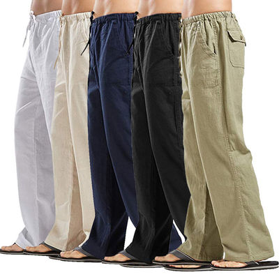 Pantalons de sport pour hommes anti-pilling Pantalons imperméables à l'eau d'automne avec style avant plat