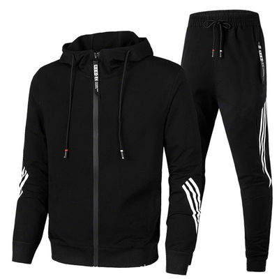Produits au détail Ensembles de deux pièces pour hommes sur mesure Vêtements de sport respirants en blanc