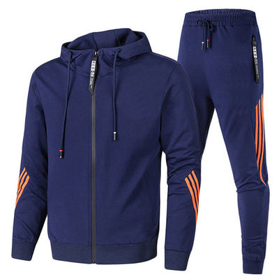 Produits au détail Ensembles de deux pièces pour hommes sur mesure Vêtements de sport respirants en blanc
