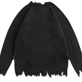 Épaisseur standard pour hommes Col rond Tricot manteau avec lettres pullon en vrac