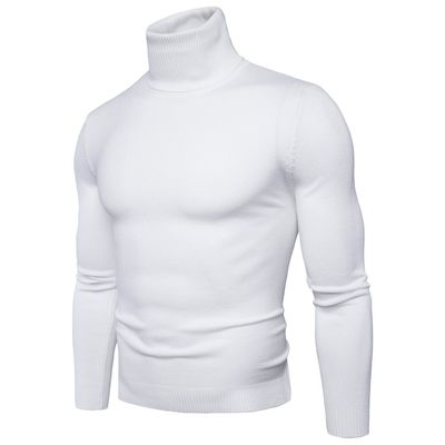 Sweat-shirt élastique beige pour homme sur le col pull-over en laine standard sweat de Noël
