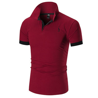 Impression de modèle de type 330 grammes Plain Casual Golf Logo personnalisé Simple Polo Shirt pour hommes