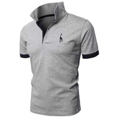Impression de modèle de type 330 grammes Plain Casual Golf Logo personnalisé Simple Polo Shirt pour hommes