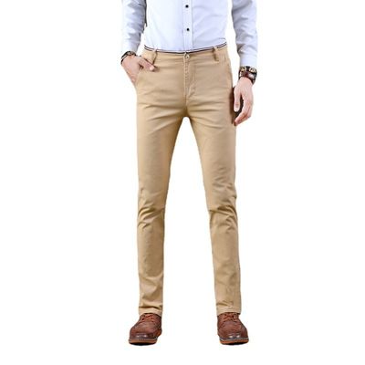 Pantalon décontracté four seasons pour hommes avec un design mince et droit et un lavage léger