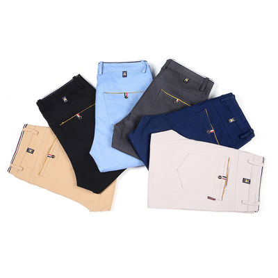 Pantalon décontracté four seasons pour hommes avec un design mince et droit et un lavage léger