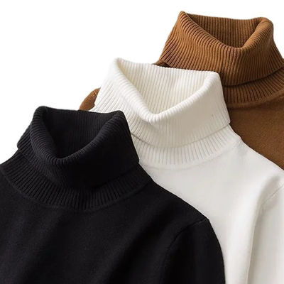 Vêtements à tricot de printemps pull à col haut pour hommes sous-vêtements résistant au vent chemise de fond
