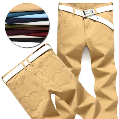 Pantalon long Pantalon style de la mode étirement ajusté coton taille moyenne Pantalon pour homme