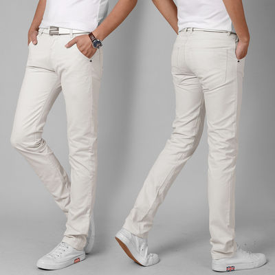 Pantalon long Pantalon style de la mode étirement ajusté coton taille moyenne Pantalon pour homme