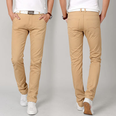 Pantalon long Pantalon style de la mode étirement ajusté coton taille moyenne Pantalon pour homme