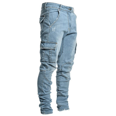 Jeans minces avec poches latérales