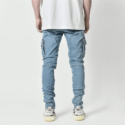 Jeans minces avec poches latérales