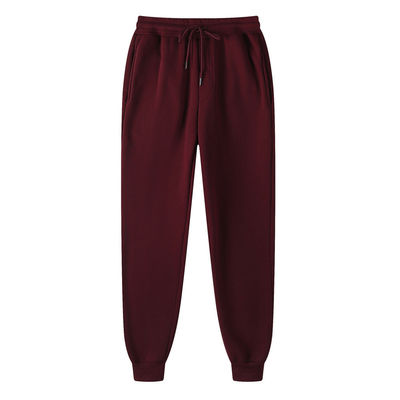 Saison d'hiver personnalisé 220g Couleur solide avec sweatpants en fourrure Sport de loisirs unisexe