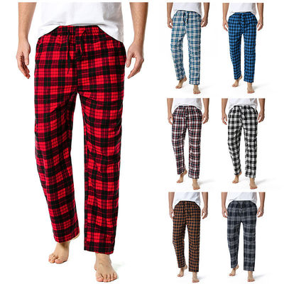 Pantalons à carreaux pour hommes en tissu de polyester avec design et confort réguliers