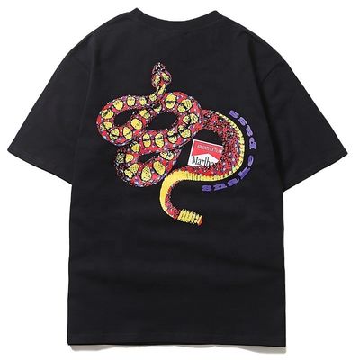 Populaire chez les jeunes T-shirt de skateboard imprimé sans col pour 18-24 ans