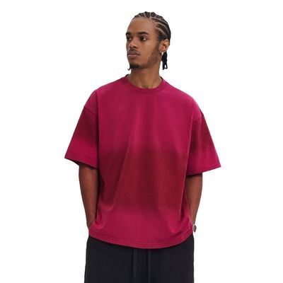 100% coton Unisexe T-shirt de base surdimensionné T-shirt de base pour hommes Casual Loose Wash Solid