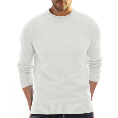 Pull-over tricoté sur le cou pour équipage d'hommes sur mesure pour la fabrication OEM ODM