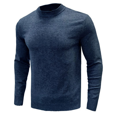 Pull-over tricoté sur le cou pour équipage d'hommes sur mesure pour la fabrication OEM ODM