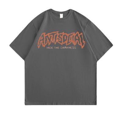 T-shirts en coton imprimés sur mesure OEM ODM Détection d'aiguille anti-rétrécissement Plus Tailles