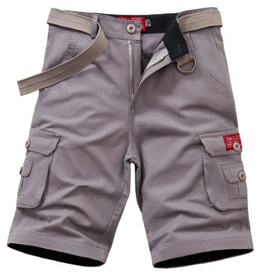 Shorts de bagages pour hommes en coton épais en forme libre avec commodité multi-poches