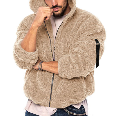 Vêtement en velours arctique à double face pour hommes, étanche au vent et en coton