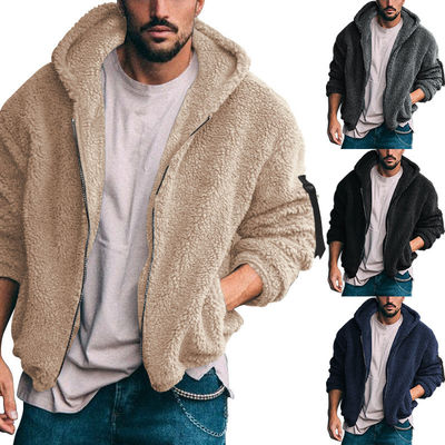 Vêtement en velours arctique à double face pour hommes, étanche au vent et en coton