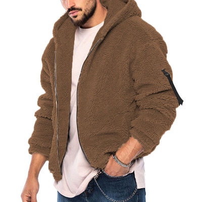 Vêtement en velours arctique à double face pour hommes, étanche au vent et en coton